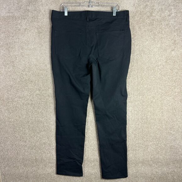 Everlane Tapered Pants Mens 34 x 30 Black Slim Fit Moisture Wicking Twill‎ NEW - Picture 11 of 13